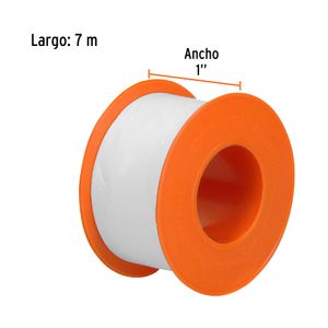 Cinta sella roscas 1" X 13 m de largo, uso general - TRUPER