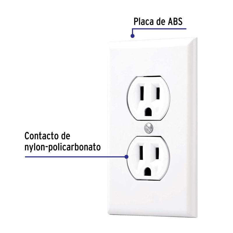 Placa-armada-2-contactos-polarizados-linea-Standard-marfil