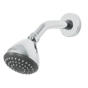 Regadera redonda 3-1/4" brazo y chapetón acero inox - FOSET