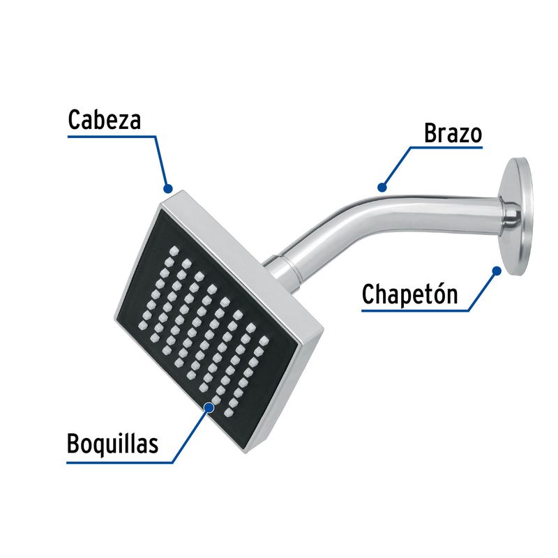 Regadera-cuadrada-ABS-4--acabado-cromo-con-brazo