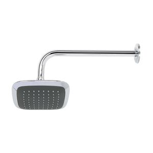 Regadera cuadrada plato ancho 6" brazo inox a muro - FOSET