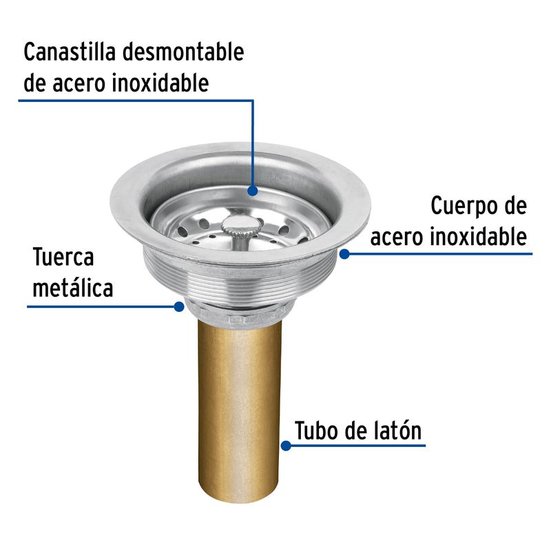 Contracanasta-3-1-2--de-acero-inoxidable-con-tubo-de-laton