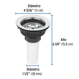 Contracanasta 3-1/2" y tubo de plástico - FOSET