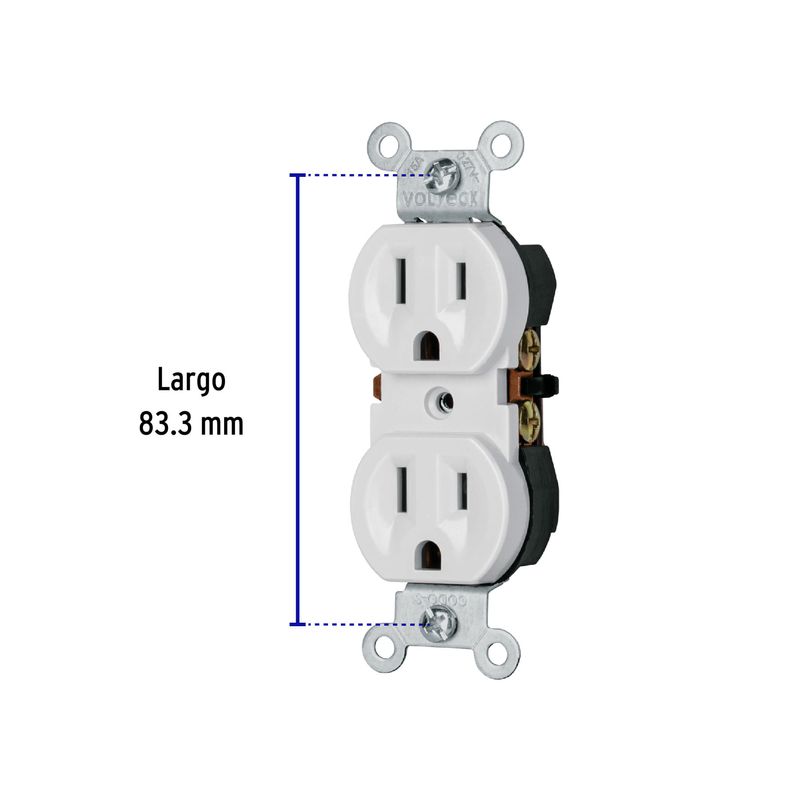 Contacto-duplex-2-polos-3-hilos-Standard-granel-blanco