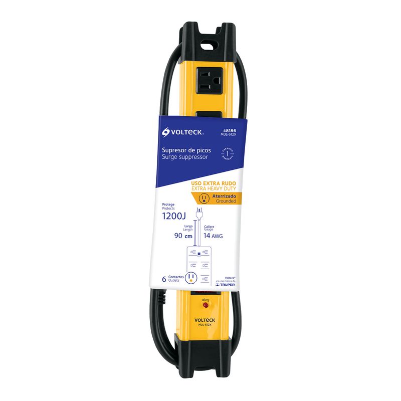 Multicontacto-14-AWG-industrial-supresor-de-picos-6-entradas