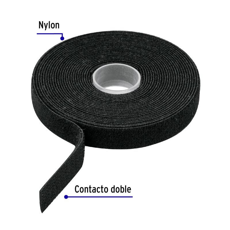 Rollo-de-10-m-de-cinta-reusable-de-contacto-doble