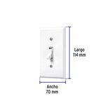 Placa-armada-interruptor-sencillo-linea-Standard-marfil