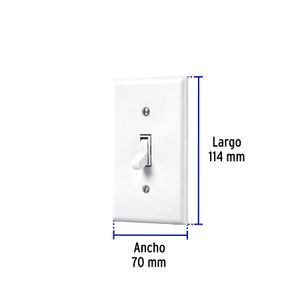 Placa armada interruptor sencillo, línea Standard, marfil - TRUPER