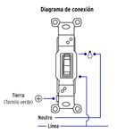 Placa-armada-interruptor-sencillo-linea-Standard-marfil