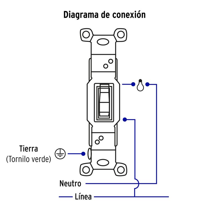 Placa-armada-interruptor-sencillo-linea-Standard-marfil