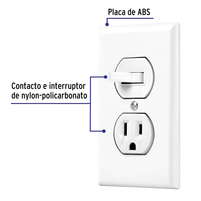 Placa-armada-interruptor-y-contacto-linea-Standard-marfil