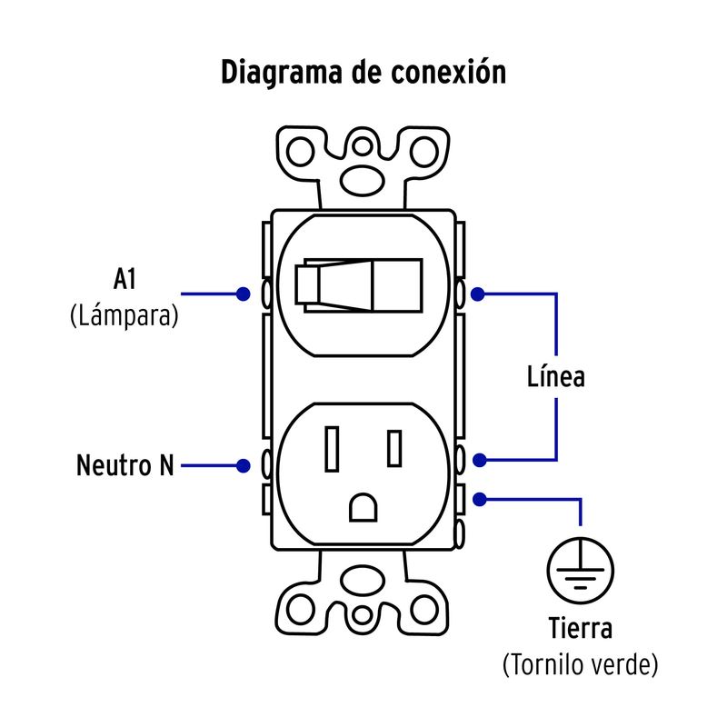 Placa-armada-interruptor-y-contacto-linea-Standard-marfil