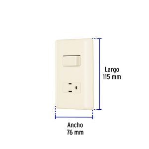 Placa armada interruptor y contacto - VOLTECK