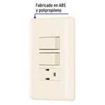 Placa-armada-2-interruptores-y-contacto-marfil