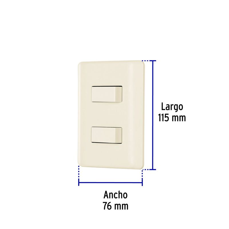 Placa-armada-1-interruptor-y-1-escalera-marfil