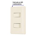 Placa-armada-2-interruptores-marfil