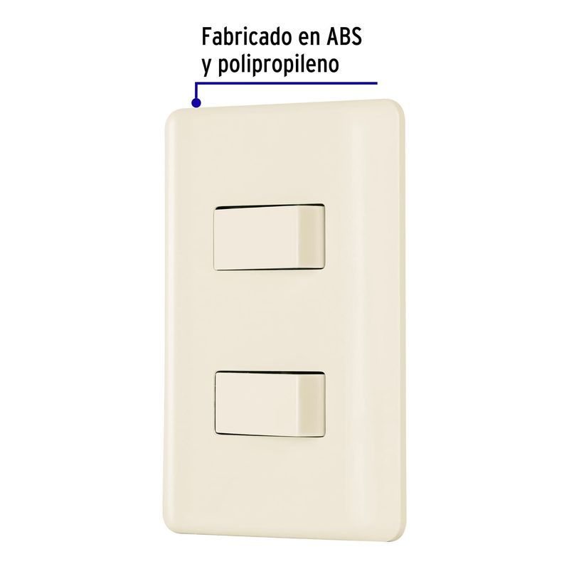 Placa-armada-2-interruptores-marfil