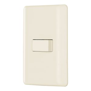 Placa armada 1 interruptor sencillo, marfil - VOLTECK