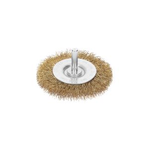 Carda circular 3" alambre grueso para taladro - TRUPER