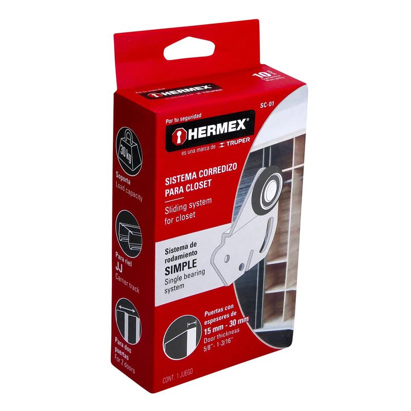 Corredera-P-Closet-30Kg-Hermex