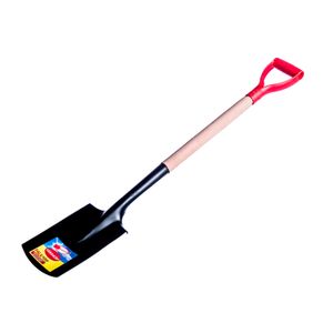 Pala Hoyadora C13 de 2,3 mm con cabo de madera y manija plástica. - HERRAGRO
