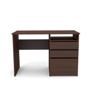 Escritorio Tres Cajones Wengue 74X110X48 - MUEBLE FACIL