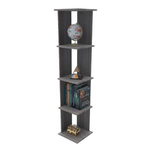 Esquinero de melamínico de 35 cm x 35 cm x 163 cm de 5 niveles - MUEBLE FACIL
