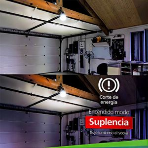 Foco LED "TOLEDO" High Wattage de 20W y 6500K con batería interna para emergencias. - SYLVANIA