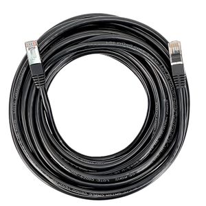 Cable patch cord SFTP CAT6A negro de 10 m y 100% cobre. - LSC