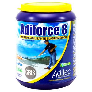 Adiforce 8 impermeabilizante elastométrico Gris 8 años de 1 kg. - ADITEC