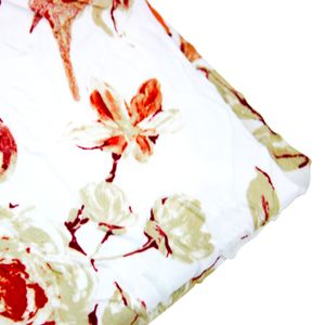Cortina De ducha impresa de 180 x 180 cm con ganchos, diseño floreado rojo. - PALM SPRINGS HOMES