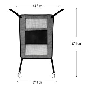 Barrera de asiento de automovil para mascota. - PET FIELD