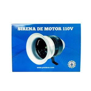Sirena Comunitaria metálica de 125 dB con motor de 110V a 7000 RPM. - PREDEXE