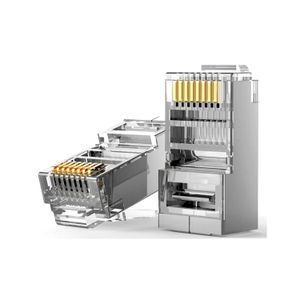 Conector RJ45 CAT6 Blindado Pack x 10 unidades. - LSC