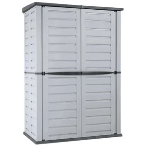 Bodega plástica multiusos para jardín, de 155 x 90 x 220 cm Gris. - RIMAX