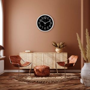 Reloj Redondo Negro 35Cm - EASTIME