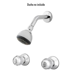 Mezcladora bimando ARIES cromada para ducha (NO INCLUYE DUCHA). - EDESA