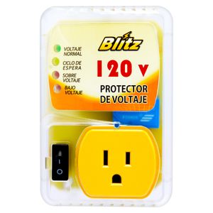 Protector de voltaje con una toma e interruptor, de 120 V ajustable, 20 Amp y 1 HP. - BLITZ