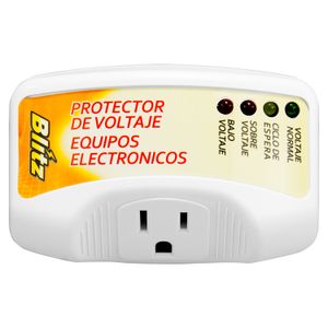 Protector de voltaje compacto con una toma de 90 V - 140 V, 15 Amp y 50/60 Hz. - BLITZ