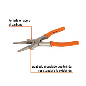Pinza de 8" para proceso MIG multifunciones. - TRUPER