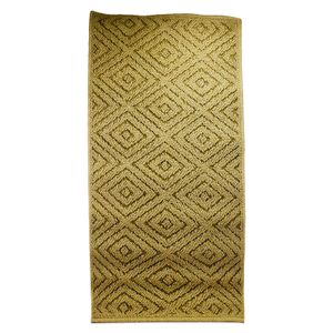 Alfombra de área color beige con textura suave de ROMBOS de 50 x 100 cm. - KENNEDY CARPETS