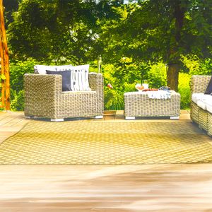 Alfombra de área color beige con textura suave de ROMBOS de 50 x 100 cm. - KENNEDY CARPETS