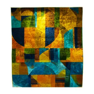 Alfombra de área con MOSAICO de colores combinados de 120 x 170 cm. - KENNEDY CARPETS