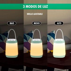 Linterna de campamento portable con tres tipos de intensidad y con cordón para mejor agarre - ORGILL