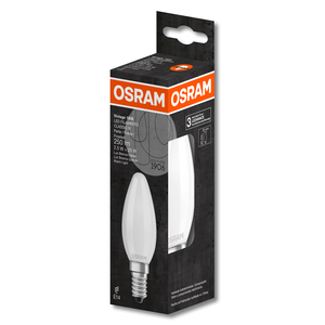 Foco LED Filamento VELA VINTAGE 1906 PERLA de 2,5W con luz amarilla de 250 lm con base E14. - LEDVANCE