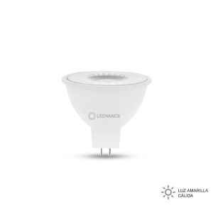 Dicroico LED SPOT MR16 de 5W con luz amarilla cálida de 400 lm. - LEDVANCE