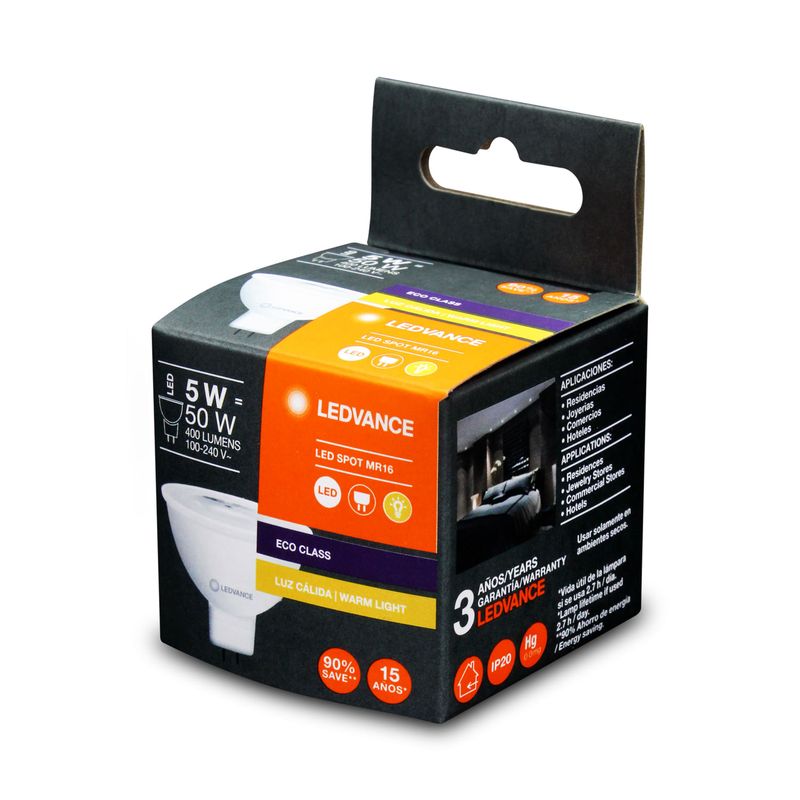 Dicroico-LED-tipo-MR16-con-socket-G5.3.-CARACTERISTICAS--5W-Luz--amarilla-calida-Intensidad-400-lumenes.