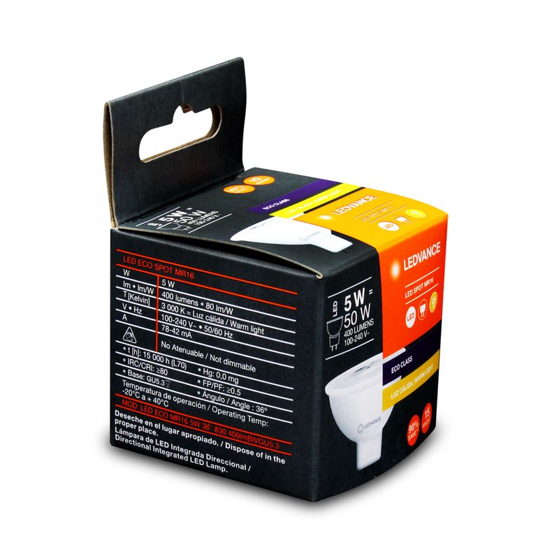 Dicroico-LED-tipo-MR16-con-socket-G5.3.-CARACTERISTICAS--5W-Luz--amarilla-calida-Intensidad-400-lumenes.