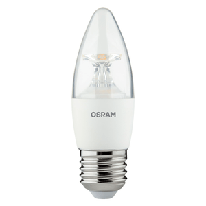 Foco LED VELA CLASSIC CLEAR de 3W con luz amarilla de 260 lm y base E27. - LEDVANCE