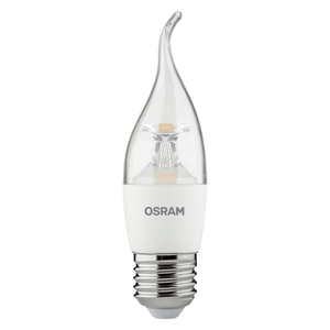 Foco LED VELA LLAMA CLEAR de 3W con luz amarilla de 260 lm y base E27. - LEDVANCE